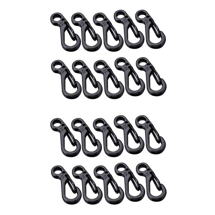 10pcs/lot Mini Sf Spring Backpack Keychain Hooks - Black