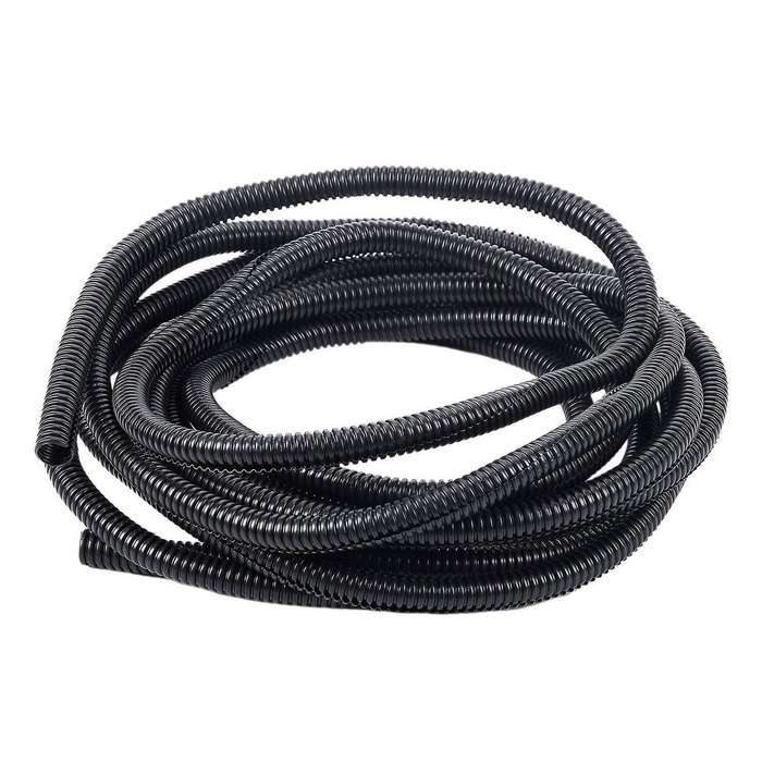 2x 20 Ft Split Wire Loom Conduit Polyethylene Tubing Black 10mm