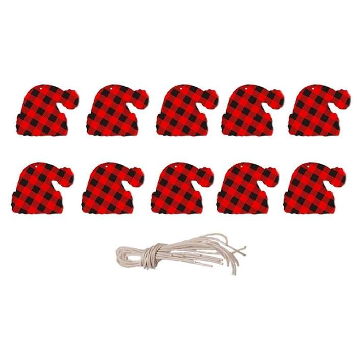 10pcs Lattice Pattern Vintage Snowflake Christmas Tree Decor Gifts I