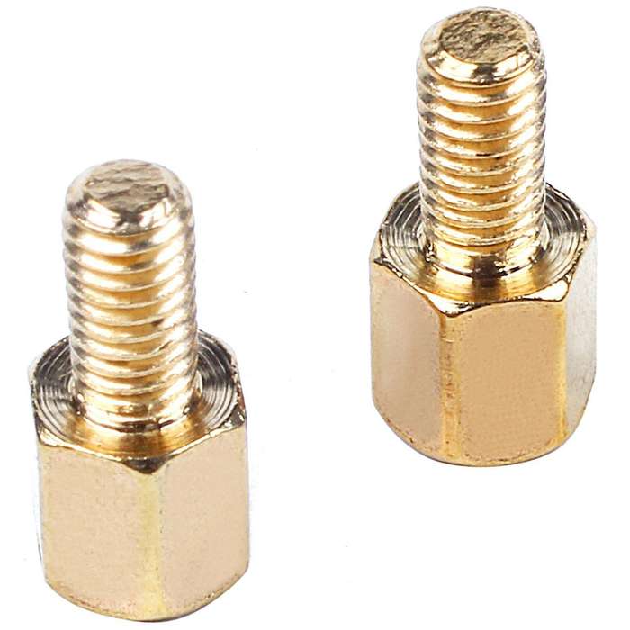 100pcs Brass Hex Standoff Spacer Screw Female to Male 5mm+6mm M3 3mm