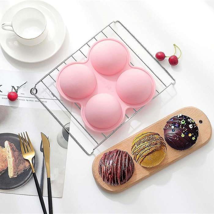 Hot Chocolate Bomb Mold, for Cake, Chocolate, Jelly, Pudding, 4 Pack