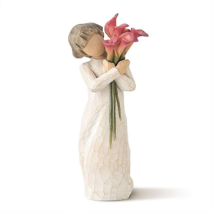Bouquet Boys Miniature Statues Home Decorations Resin Crafts Gift