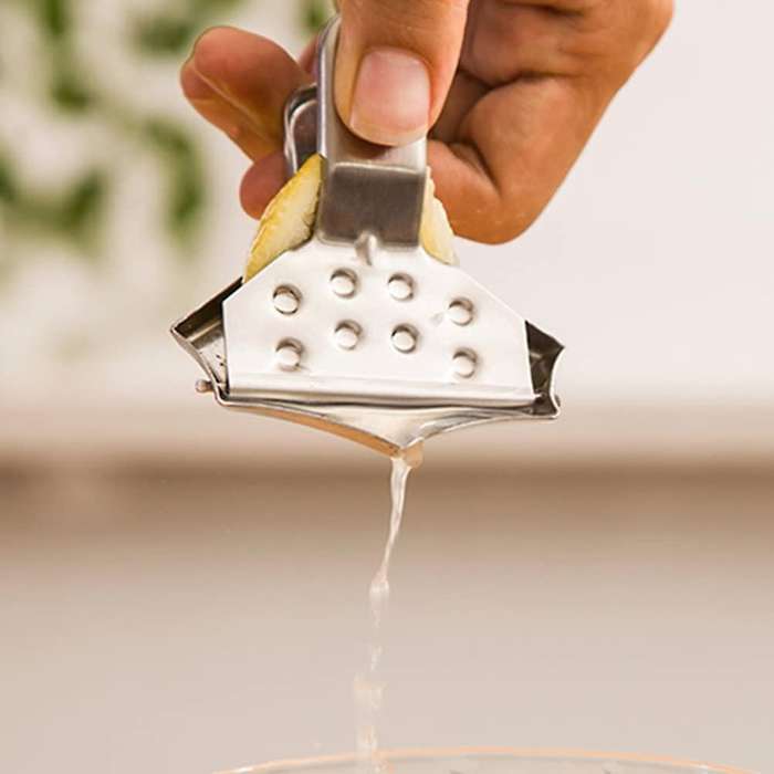 Stainless Steel Lemon Wedge Squeezer, Manual Lemon Clamp, 4 Pieces