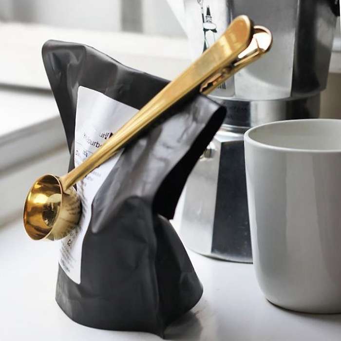 2 In 1 Multifunctional Condiment Spoon Coffee Spoon Spoon with Clip