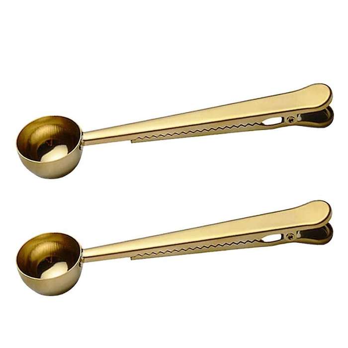2 In 1 Multifunctional Condiment Spoon Coffee Spoon Spoon with Clip