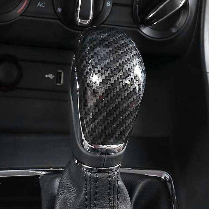 For Mg Zs 2017 - 2020 Ev Mg6 Carbon Fiber Gear Shift Knob Head Trim