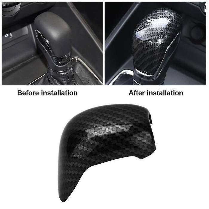 For Mg Zs 2017 - 2020 Ev Mg6 Carbon Fiber Gear Shift Knob Head Trim