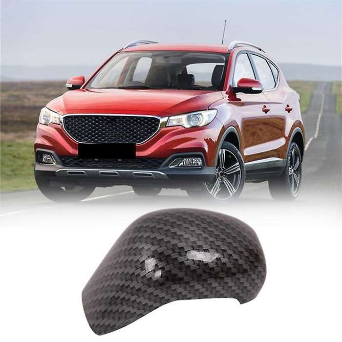 For Mg Zs 2017 - 2020 Ev Mg6 Carbon Fiber Gear Shift Knob Head Trim