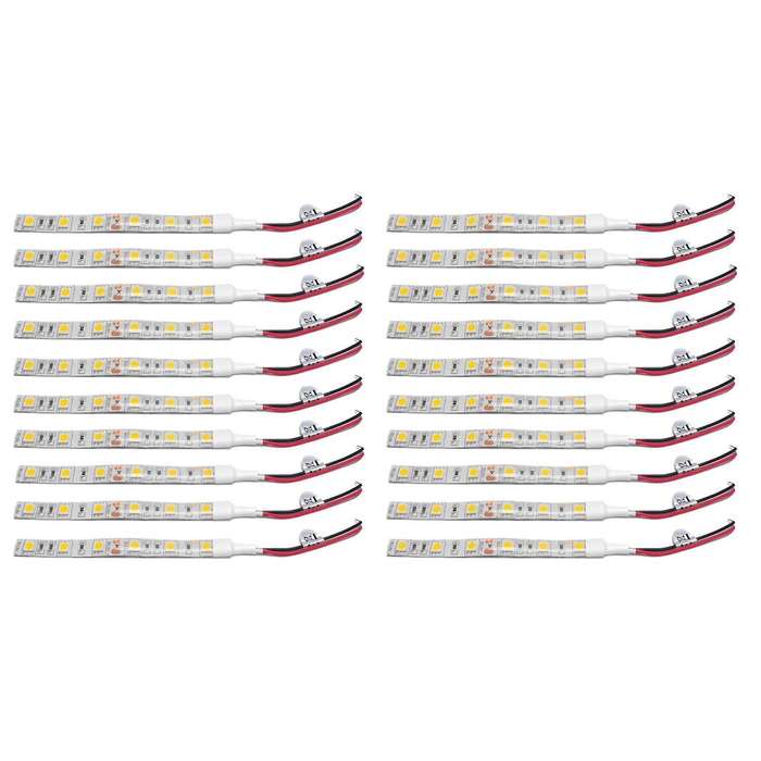 10pcs 10cm Waterproof White 5050 Led Strip Lights Dc 12v Caravan