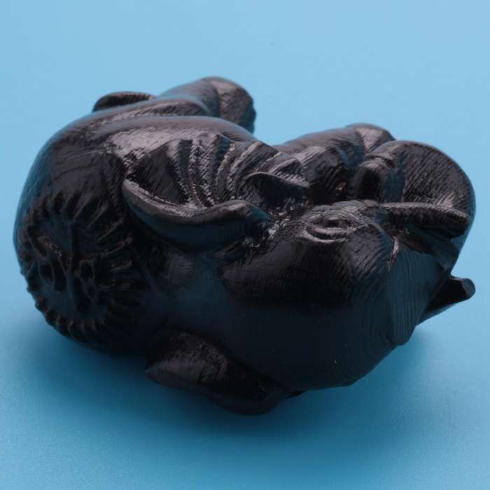 Ebony Elephant Ornaments Solid Wood Carving Furniture Porch Decor