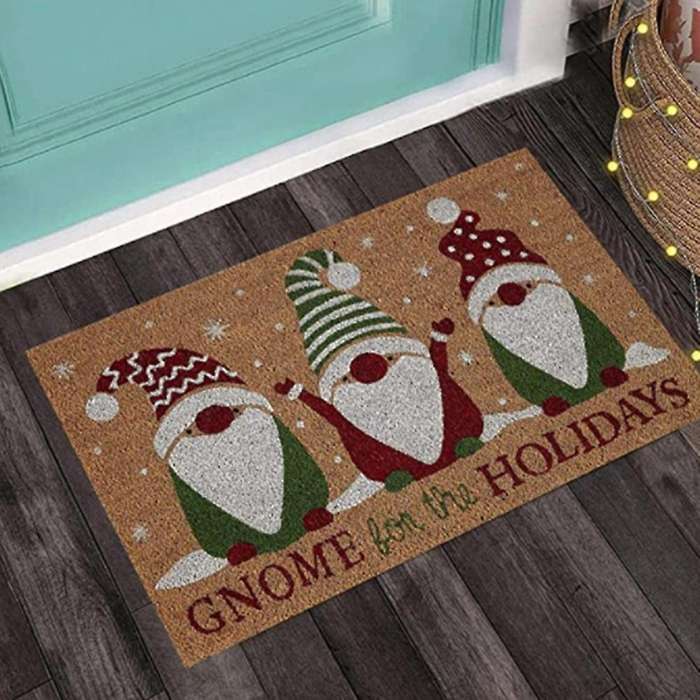 Christmas Halloween Dwarf Doormat Blanket Front Door Decorations