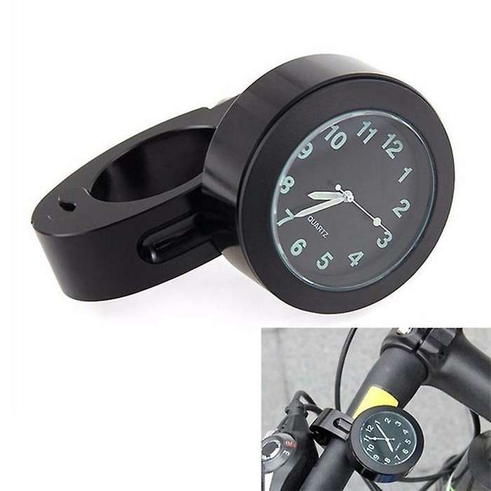 Universal 7/8 Inch Motorcycle Handlebar Watch Waterproof Shockproof,a