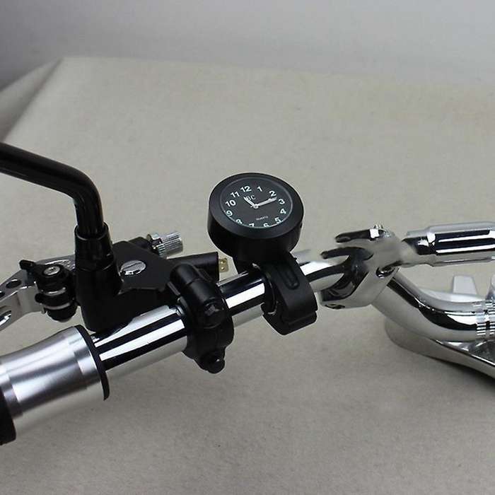 Universal 7/8 Inch Motorcycle Handlebar Watch Waterproof Shockproof,a