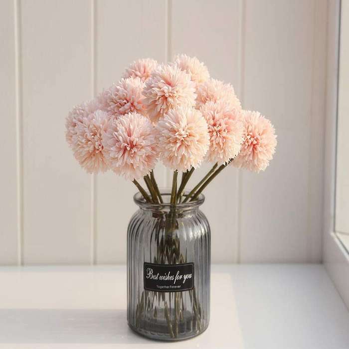 Silk Flowers Dandelion Flower for Home Garden Wedding Decor B
