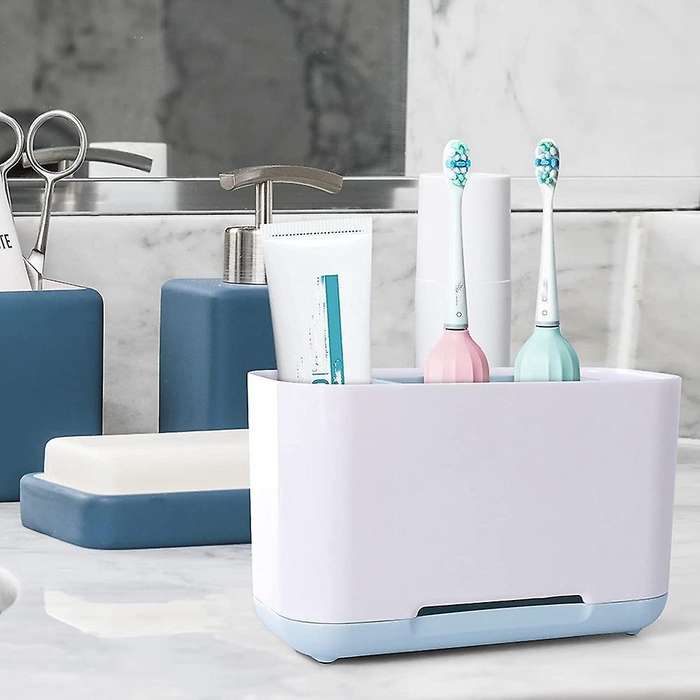 Toothbrush Holder for Bathroom, Toothbrush Caddy, Detachable Stand