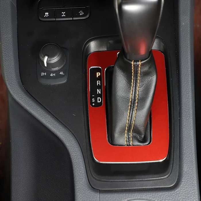 For Ford Ranger 2015-2018 Aluminum Alloy Car Center, Red