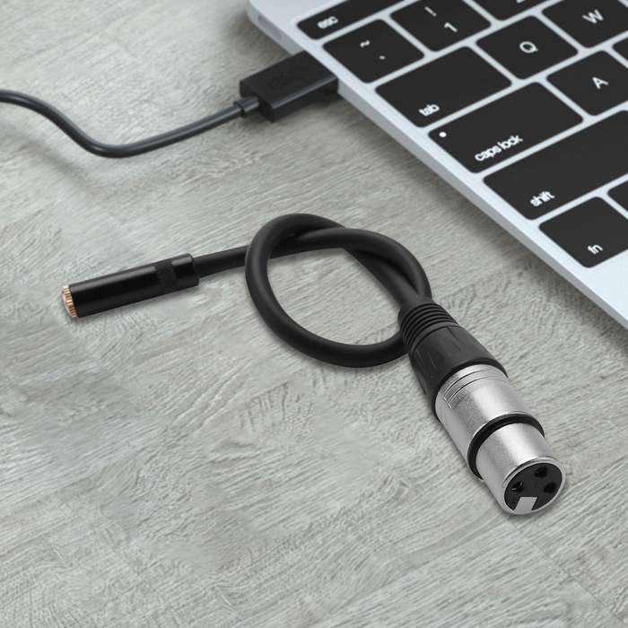 Female Stereo Audio Adapter Microphone Cable
