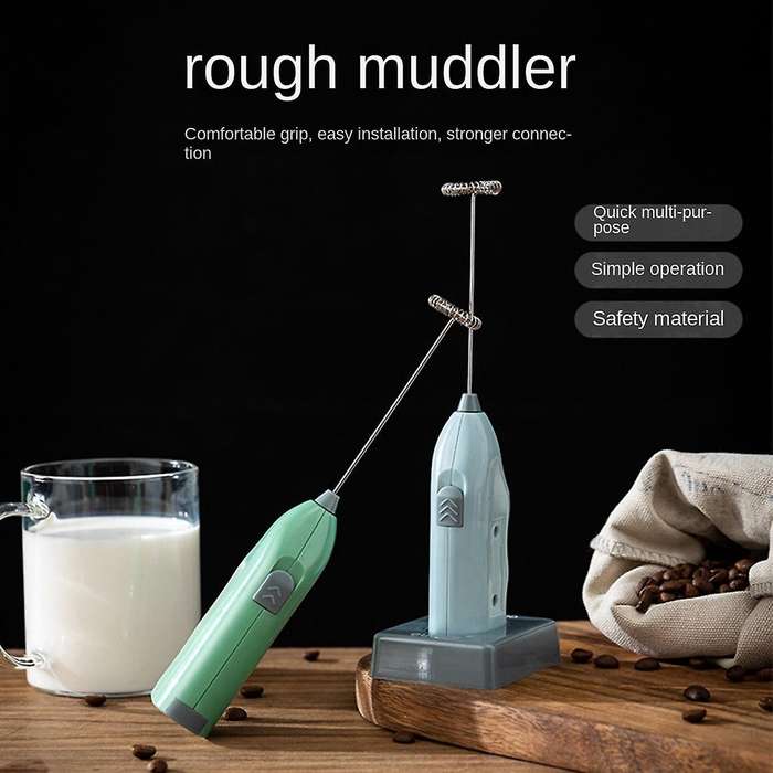 Gadgets Creamy Chocolate Cappuccino Electric Milk Frother Green