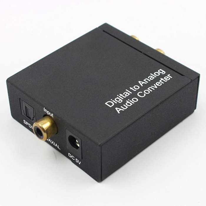 Audio Converter Left/right Soundtrack Converter 3.5mm Jack Output