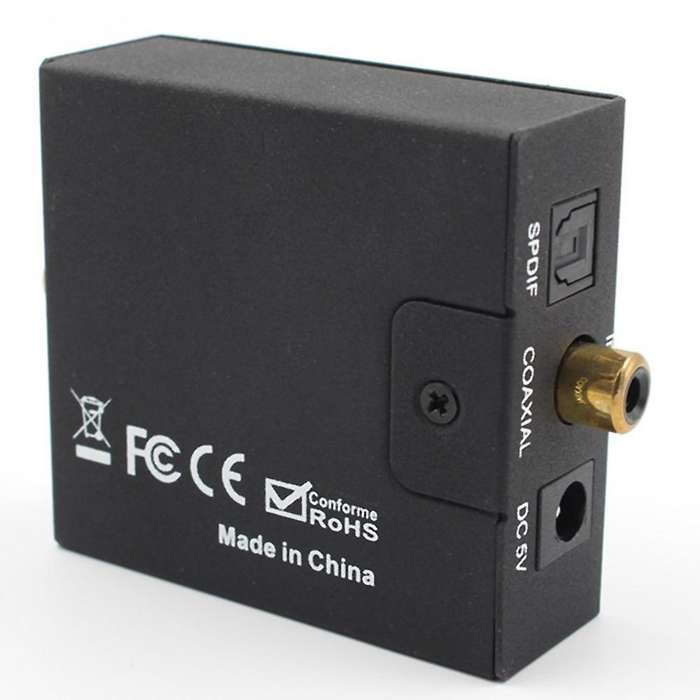 Audio Converter Left/right Soundtrack Converter 3.5mm Jack Output