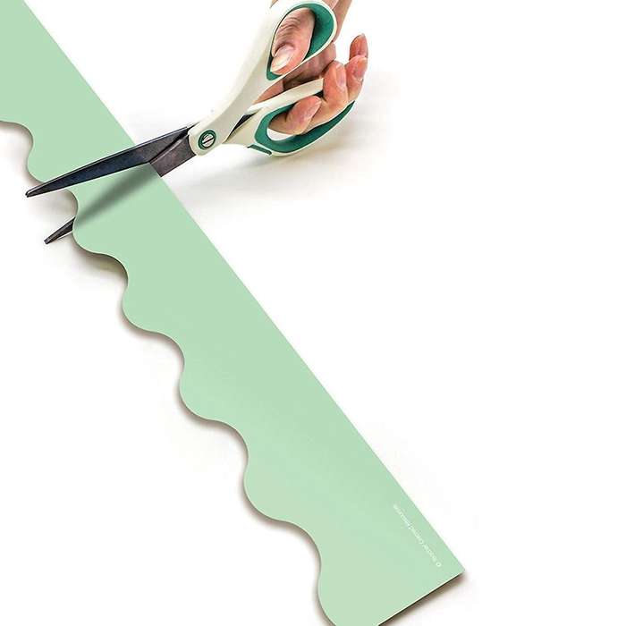 Mint Green Rolled Border Trim 50ft Decorate Bulletin Boards, Schools
