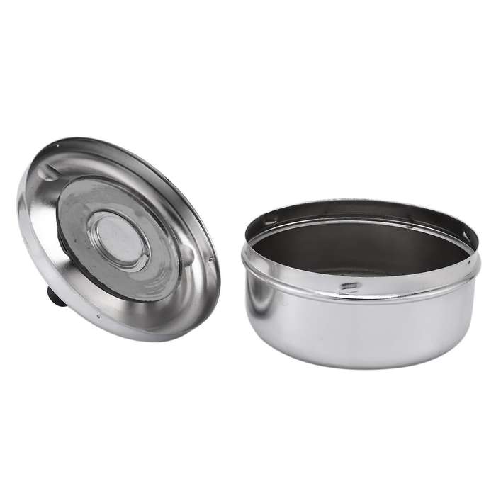 Round Spinning Ashtray Stainless Steel Housewares Spinning with Cover