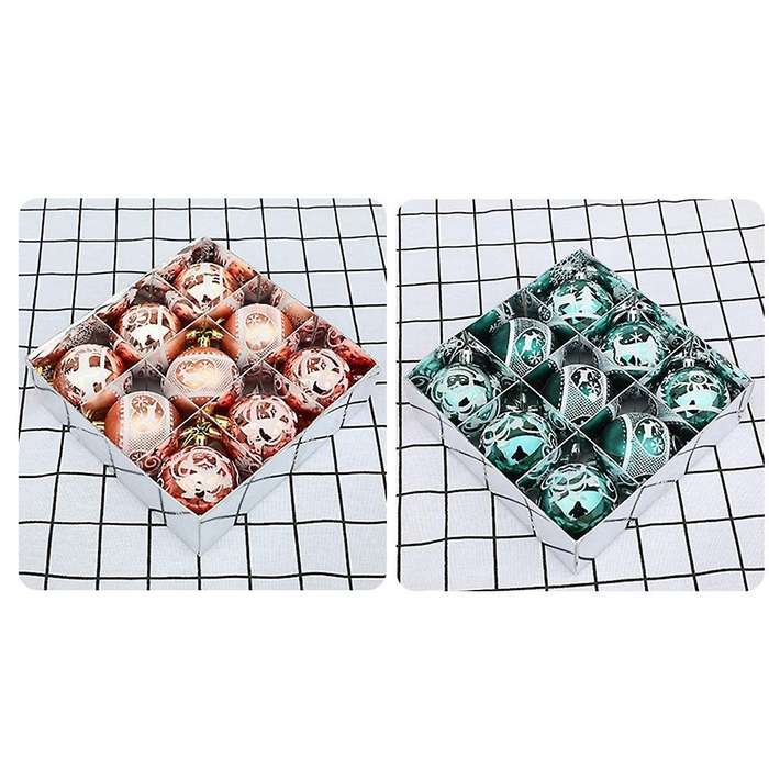 9pcs Christmas Balls Christmas Tree Decor Hanging for Home(wine Red)