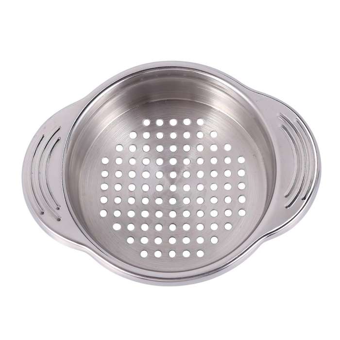 Stainless Steel Food Can Strainer Sieve Tuna Press Lid Oil Drainer