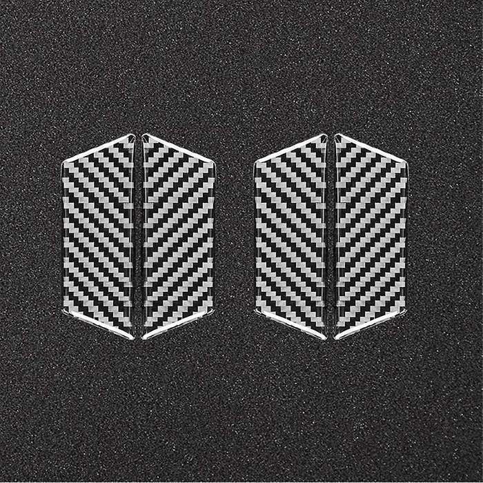 Carbon Fiber Car Door Handle Bowl Cover Sticker Trim for Touareg