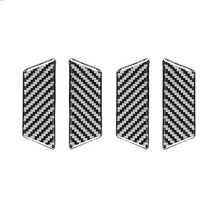 Carbon Fiber Car Door Handle Bowl Cover Sticker Trim for Touareg