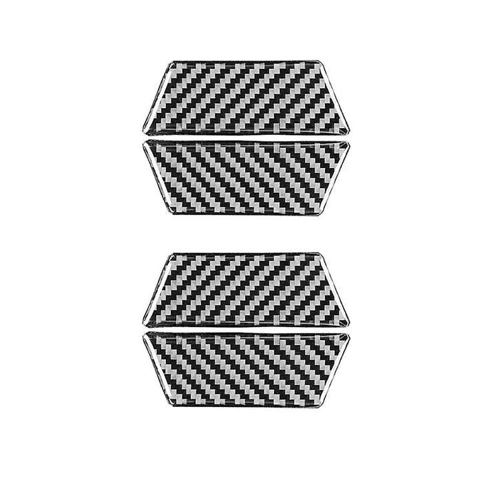 Carbon Fiber Car Door Handle Bowl Cover Sticker Trim for Touareg