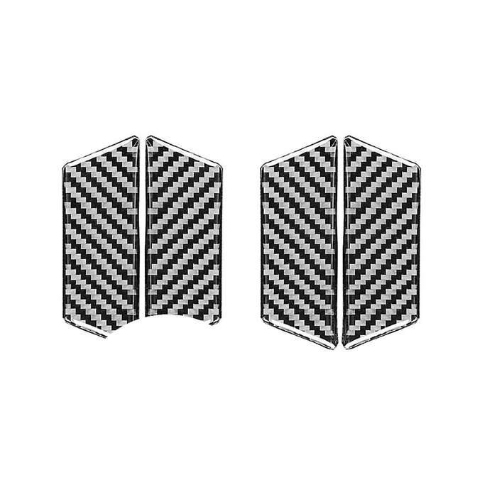 Carbon Fiber Car Door Handle Bowl Cover Sticker Trim for Touareg