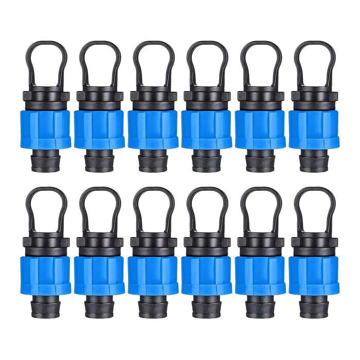 12 Pcs Drip Irrigation Tubing End Cap Plug 1/2 Inch End Cap Fitting