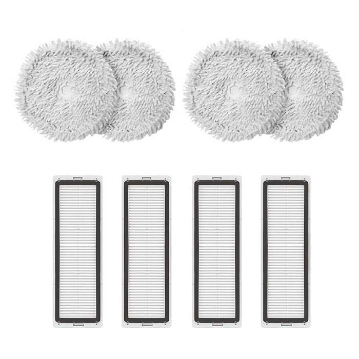 8pcs Washable Hepa Filter Mop Rag Cloth for Xiaomi Dreame Bot W10