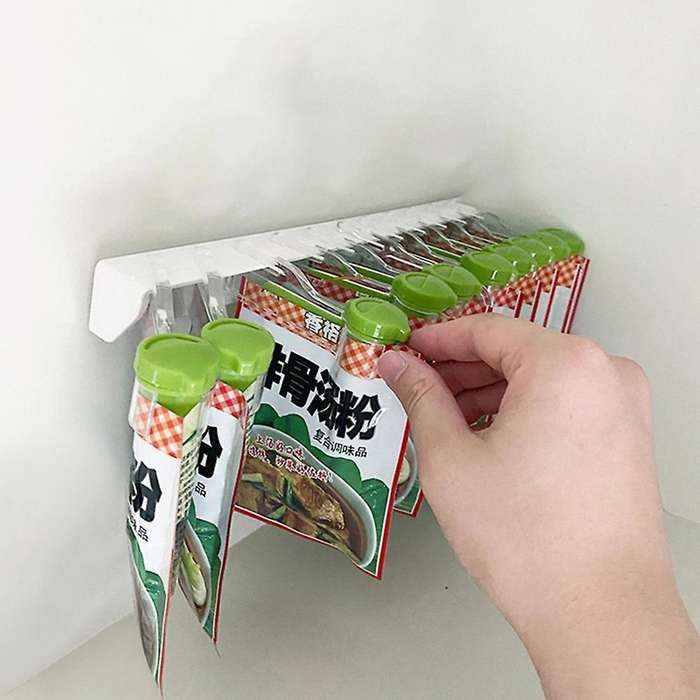 Kitchen Wall-mounted Spice Rack Seasoning Rack Kitchen Organizer