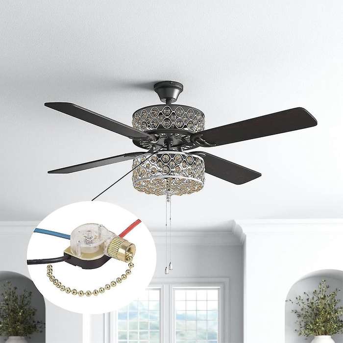 3pack Ceiling Fan Light Switch Ze-110 Fan Switch 3 Way (bronze)