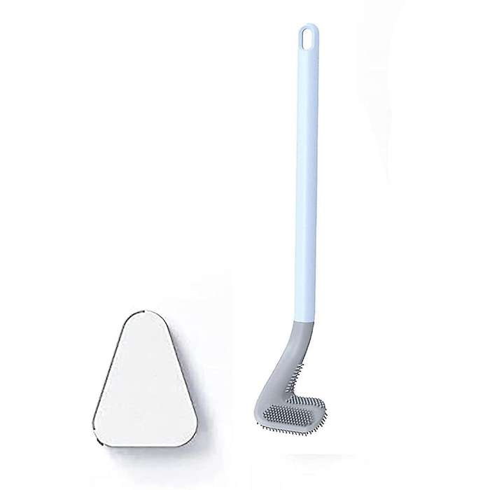 Long-handled Toilet Brush, Golf Brush Head Toilet Brush Blue