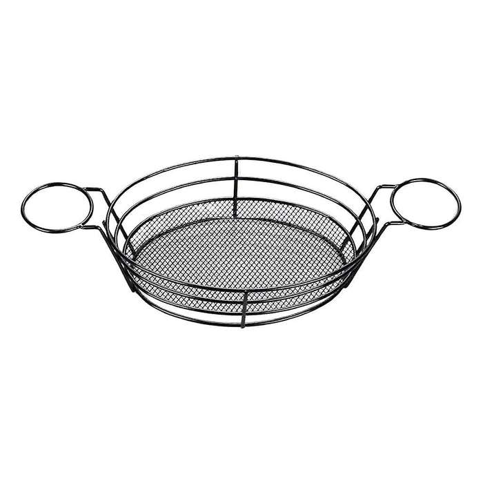 Oval Black Food Basket for Chip Fries & Burger Serving Basket