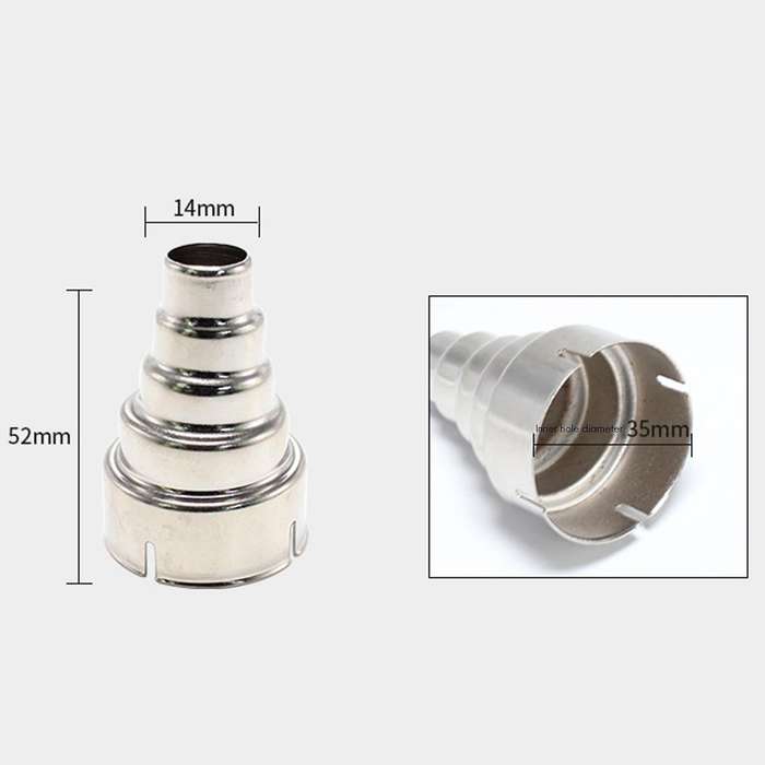 3-section Hot Air Nozzle Universal Accessories Household Nozzle