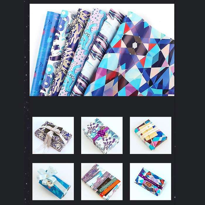 Pet Pattern Birthday Wrapping Paper Set Of 6,gift Wrapping Papers