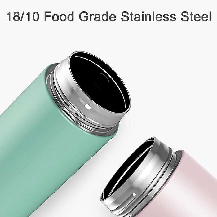 Cute Water Bottle-insulated Vacuum Vial-leakproof & Anti-spill,green