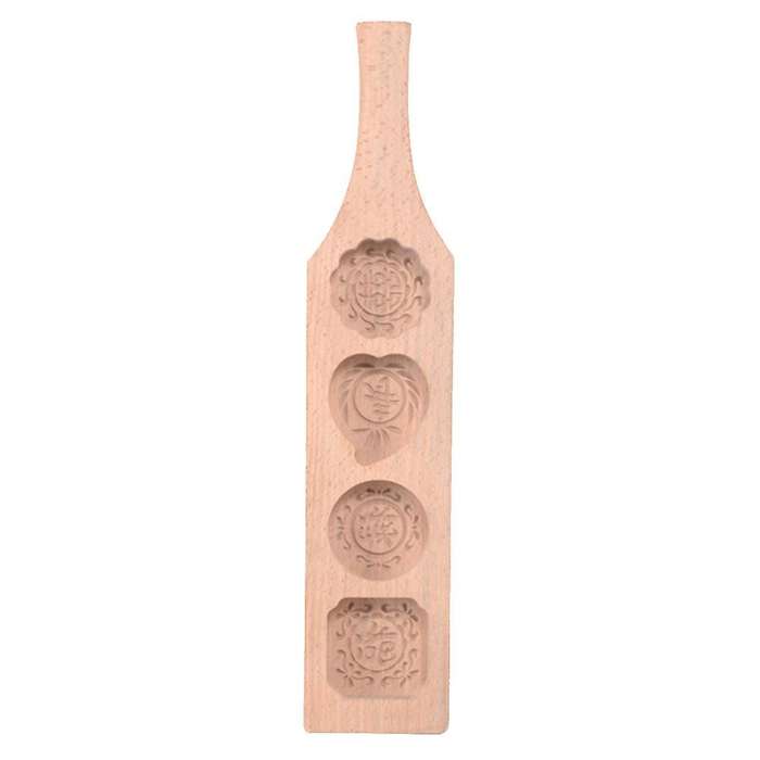 Wooden Moon Cake Mold for Making Mung Bean Cake Mold Cake Decors(c)