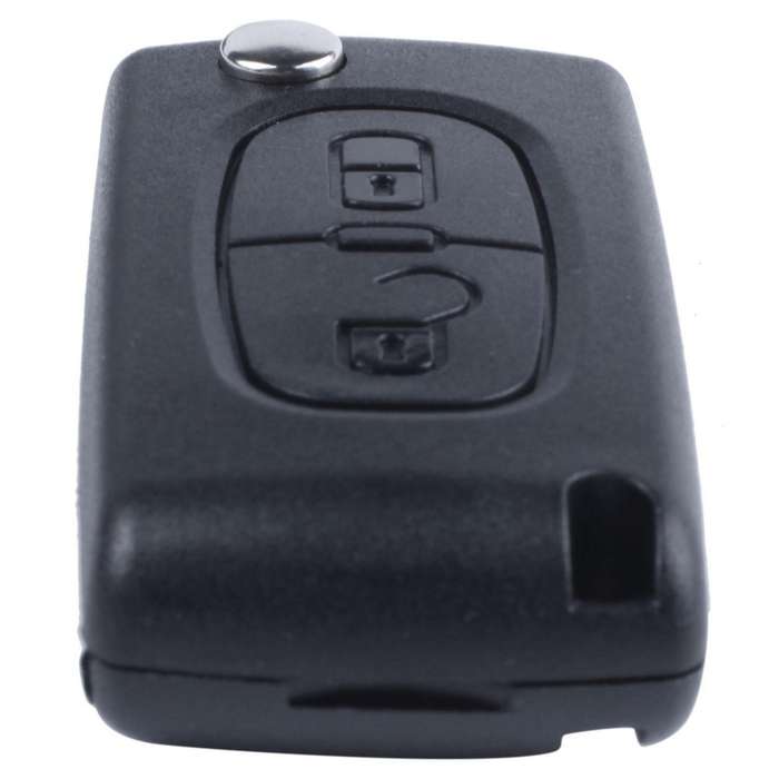 Remote Car Key Case for Citroen C2 C3 C4 C5 C6 C8 2 Buttons Black