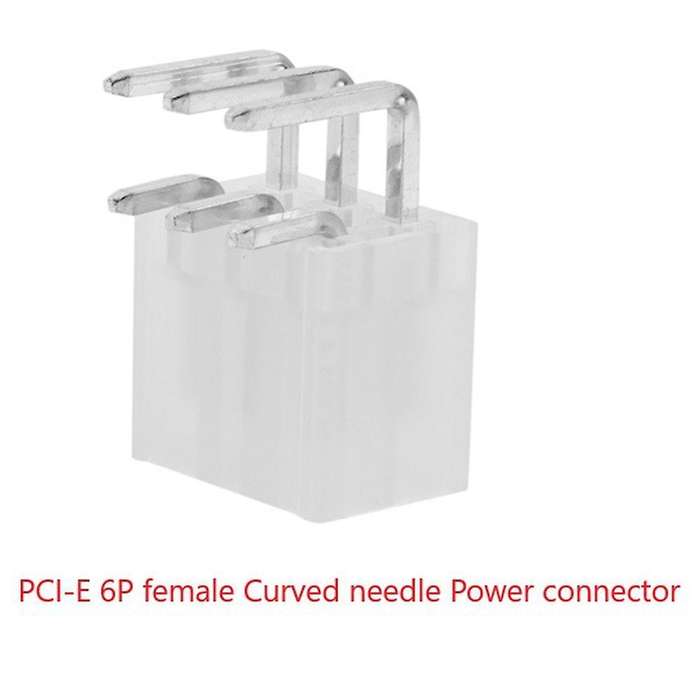 30pcs/set 4.2mm 6p Female Socket Curved Needle for Pc Computer Atx