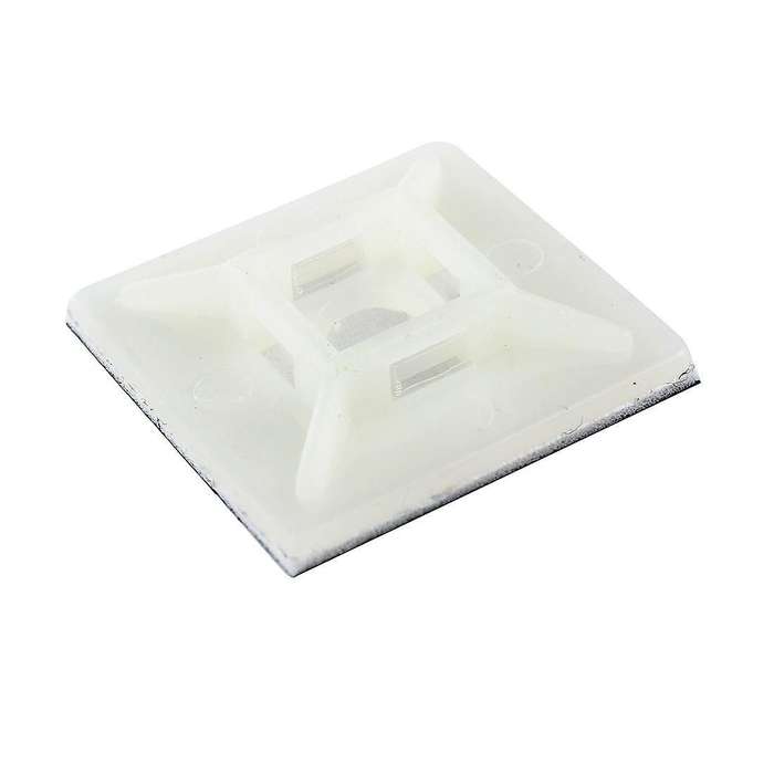 100 Pcs Self Adhesive Cable Tie Mount Base Holder 28mmx28mmx5mm