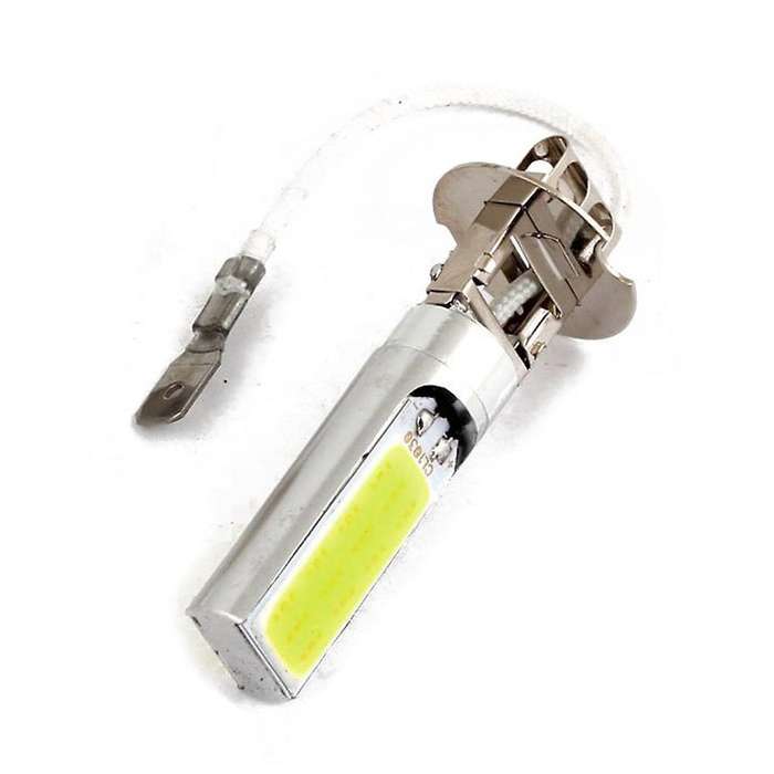 2 Pz H3 15w Led Cob Drl Lampada Xeno Bianca Testa Leggera Lampadine