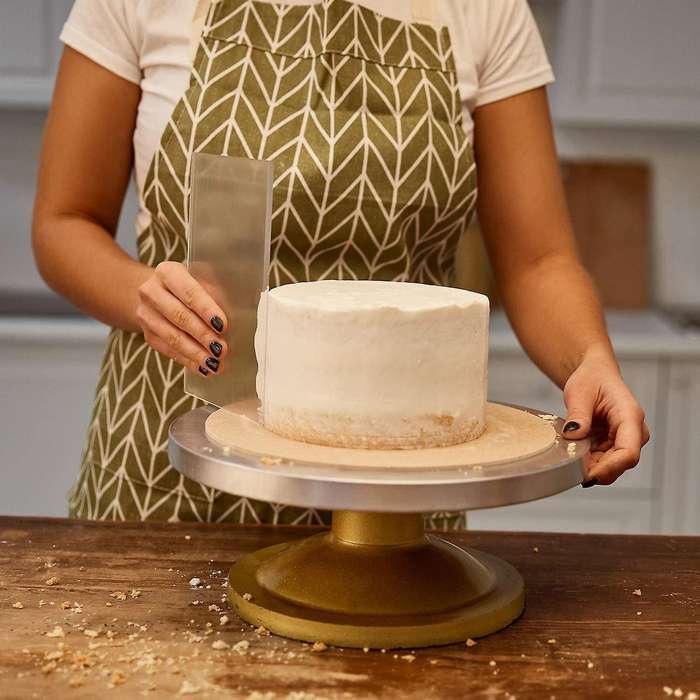 12 Inch Acrylic Cake Scraper and 9.5 Inch Cake Scraper for Cream