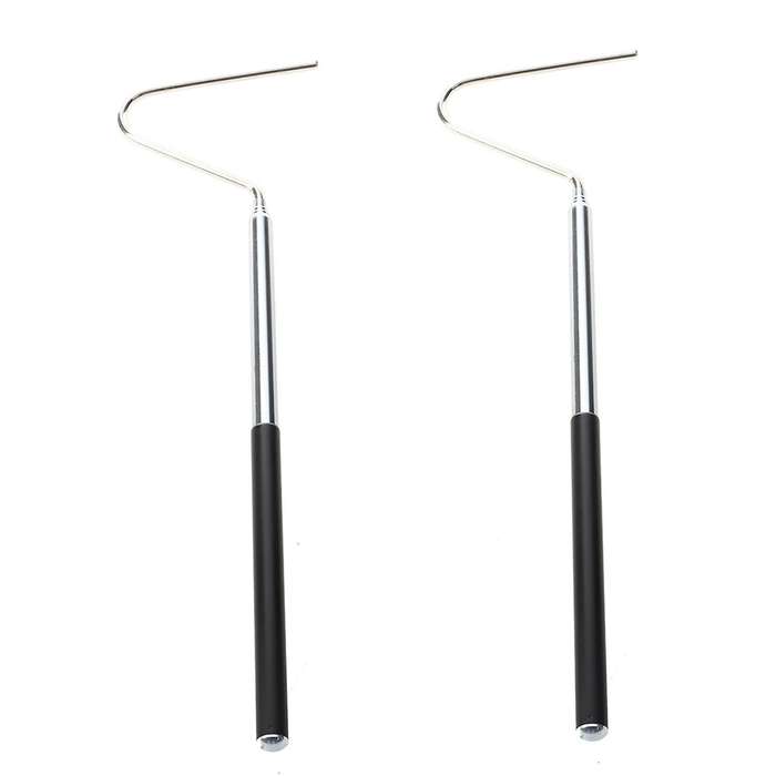 Gancio Per Serpenti Rettili Regolabile 18-66cm Nero Argento