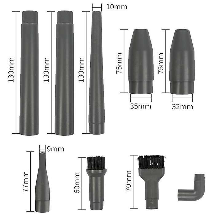 15pcs/set Vacuum Cleaner Accessories Suction Head Flat Nozzle Brushes