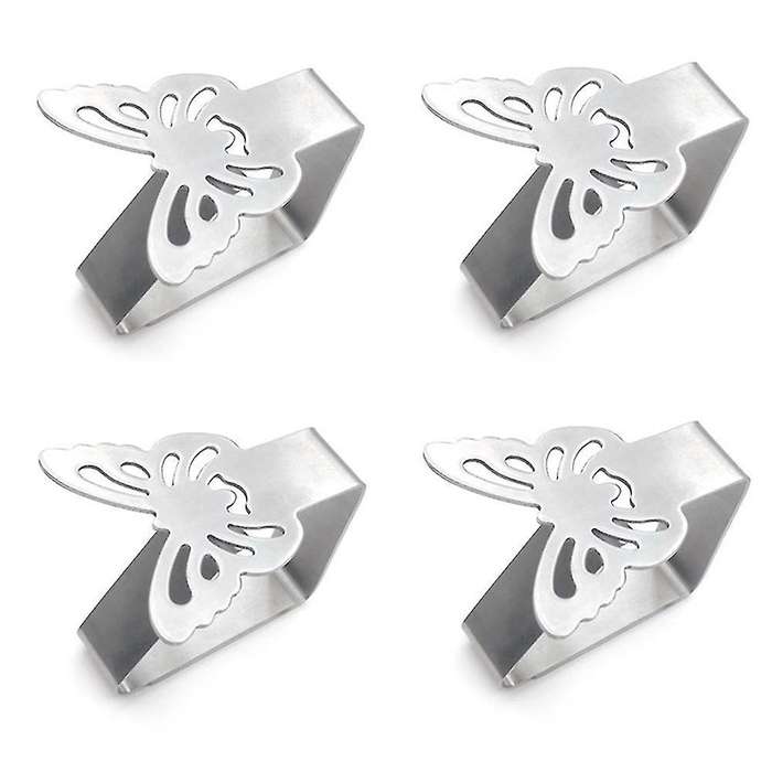 4 Pcs Butterfly-shaped Tablecloth Clamp for Parties and Festivals